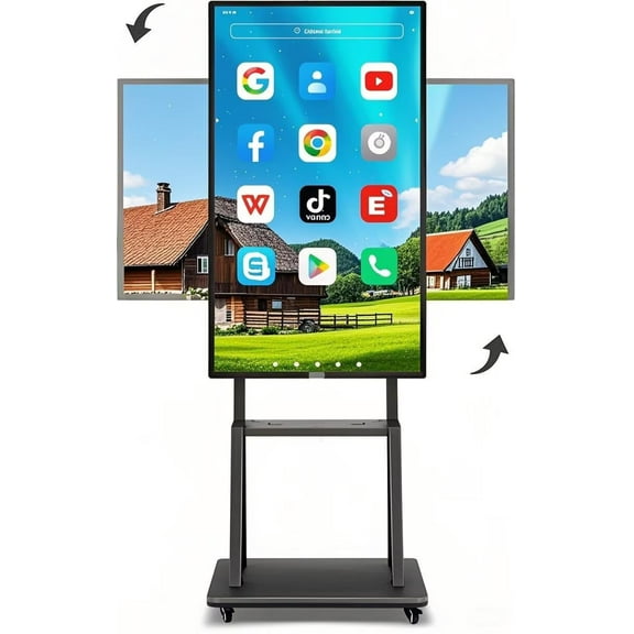 JYXCN Smart Board 49 Inch All-in-One Touch Screen Interactive Whiteboard with Dual System & Cloud Sharing for Classroom, Office & Presentations​