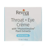 Throat & Eye Cream 1.5 FL Oz by Reviva, Pack of 2