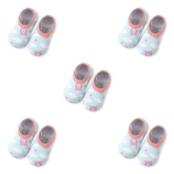 Greeniant 1 par de zapatillas de agua para niños, suela de silicona, bonitos zapatos de natación para niños y niñas, botas subacuáticas para S, Typ 2 5piezas Greeniant CBP227579