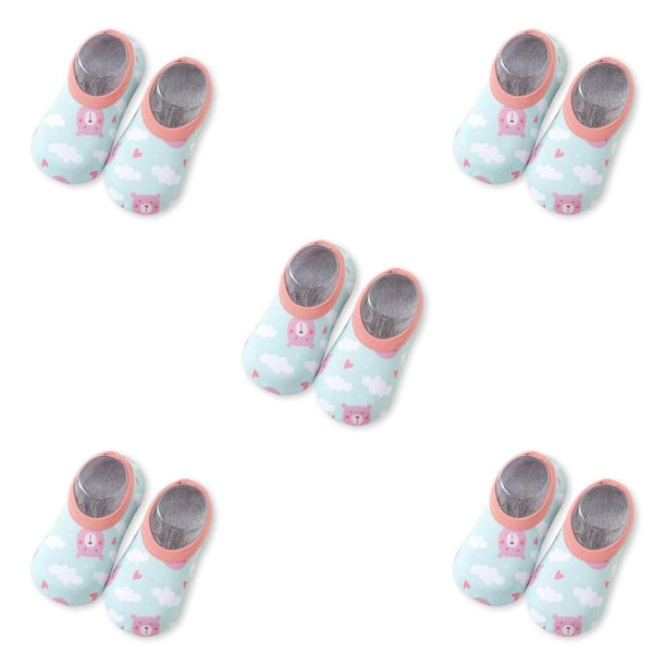 Greeniant 1 par de zapatillas de agua para niños, suela de silicona, bonitos zapatos de natación para niños y niñas, botas subacuáticas para S, Typ 2 5piezas Greeniant CBP227579
