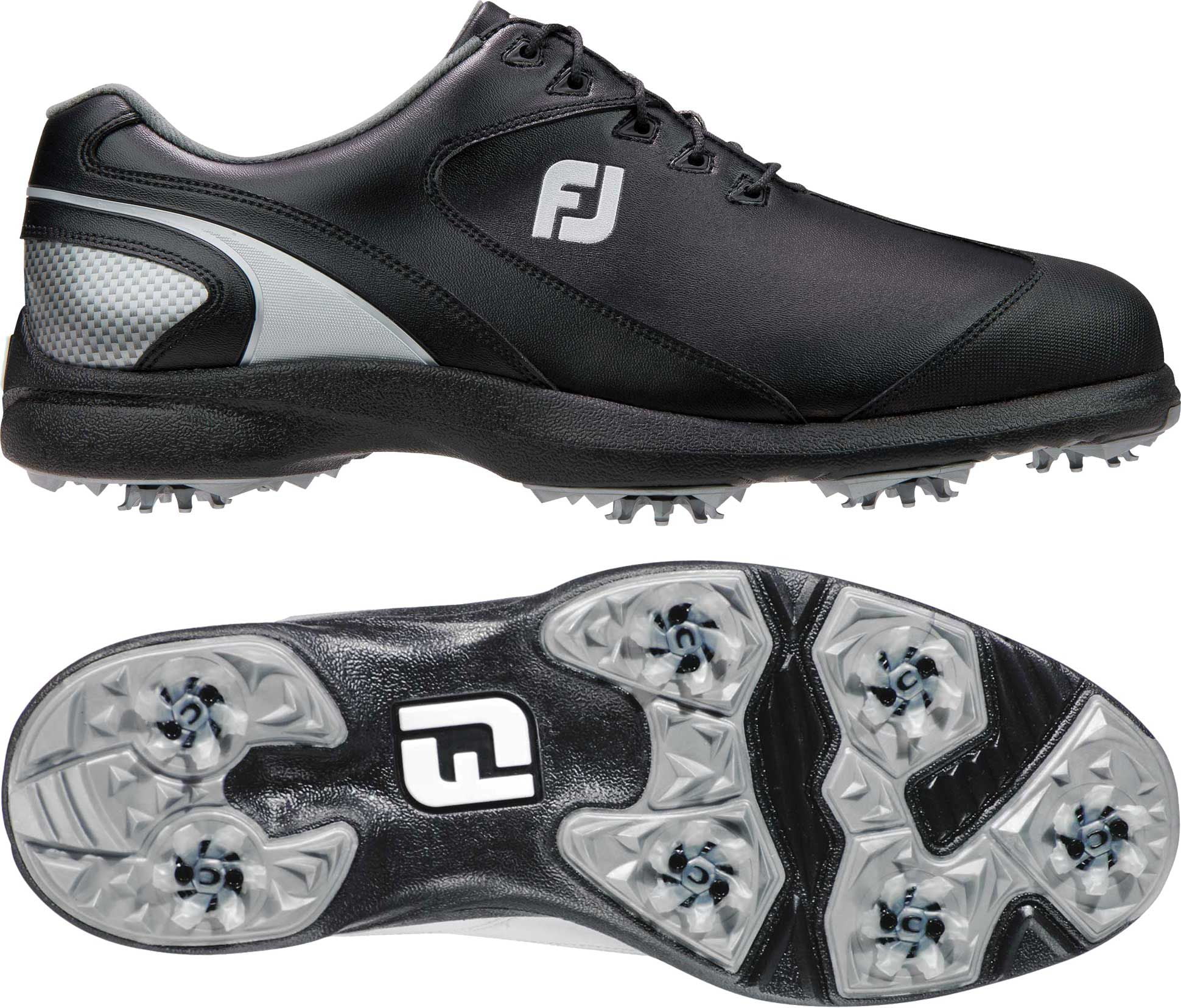 FootJoy Sport LT Golf Shoes (Black/Silver, 11.5) - Walmart.com ...