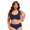 Marine, variante sur Top-kevin Maillot de Bain Bikini pour Femme Grande Taille, Ensemble à Volants, Cordon à Nouer, Taille Haute, 2 Pcs