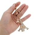 thumbnail image 5 of Hemoton  Eiffel Tower Key Ring Charm with Keychain Decoration Golden, 5 of 8