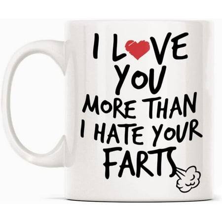 

I Love You Funny Quote Mug Gift White Funny Sarcasm Coffee Cup Novelty