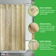 thumbnail image 5 of Natural Hemp 54x74" Stall Shower Curtain - Natural fabric Leakproof curtain for luxury bathroom decor - Natural, 5 of 10