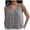 Dark Gray, variant on Womens Tank Tops Loose Button V Neck Linen Feel Sleeveless Top Comfortable Womens Camisole Blue L