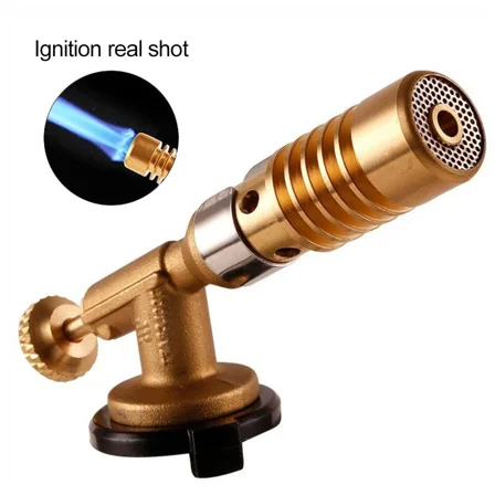 STARLIGHT- 1X Gas Torch Flame Gun Portable Blowtorch Copper Flame Butane Gas-Burner Lighter