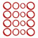 thumbnail image 2 of Anti-Fall Dumbbell Sleeve 16Pcs Non-Slip Dumbbell Protectors Perfect For Home Workout And Gym Sessions Red Color Silicone Material, 2 of 4