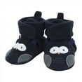 thumbnail image 4 of Hudson Baby Infant Boy Animal Fleece Booties 2-Pack, Navy Owl Fox, 12-18 Months, 4 of 5