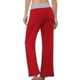 thumbnail image 2 of Womens Casual Wide Leg Sweatpants Drawstring High Waist Loose Yoga joggers Pants, 2 of 8