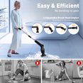 thumbnail image 5 of HITTI Electric Spin Scrubber, Cordless Bathroom Cleaning Brush, Adjustable Arm, 8 Replaceable Heads, Power Scrubber for Tub, Tile, Floor (Black), 5 of 13