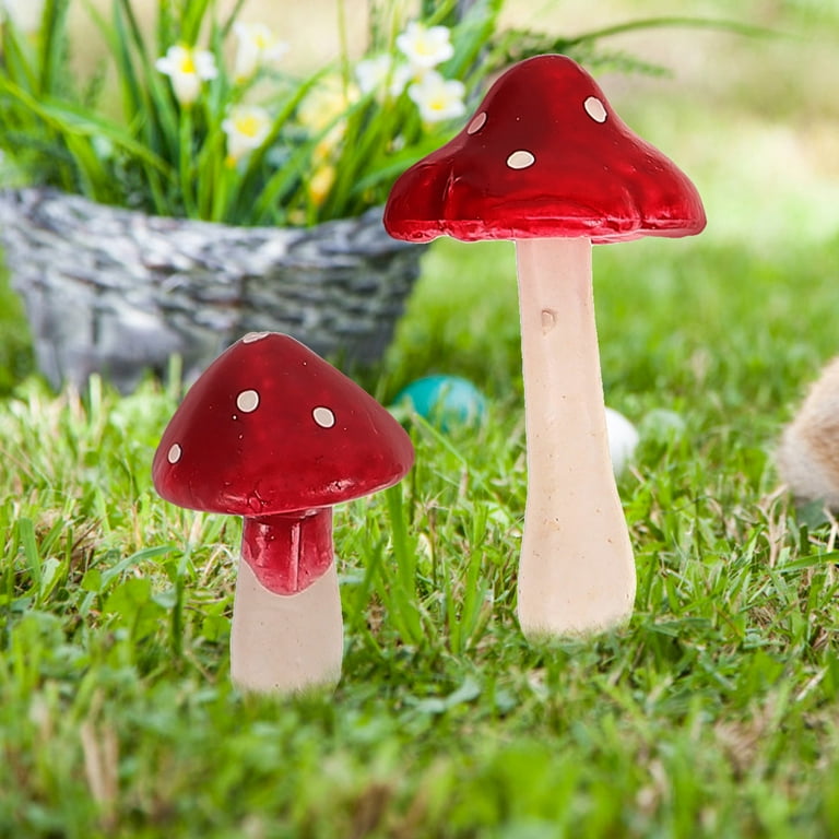 33 pcs Artificial Mushroom Fake Mushroom Miniature Mushroom Foam