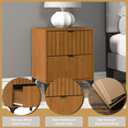 thumbnail image 6 of Galano Zaffy 2 Drawer Nightstand,Bedside Table , Amber Walnut, 6 of 13