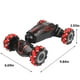 thumbnail image 3 of Coche teledirigido 4G, coche acrobático teledirigido, coche transformable con control remoto y luces de emergencia, coche de juguete teledirigido recargable, regalo ideal para niños y niñas., 3 of 9