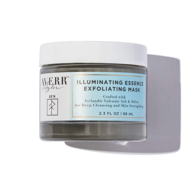 Averr Aglow Esencia iluminadora mascarilla exfoliante piel muerta acné minimizador de poros oscuros solución natural mascarilla facial cuidado de la piel tratamiento facial hidratante