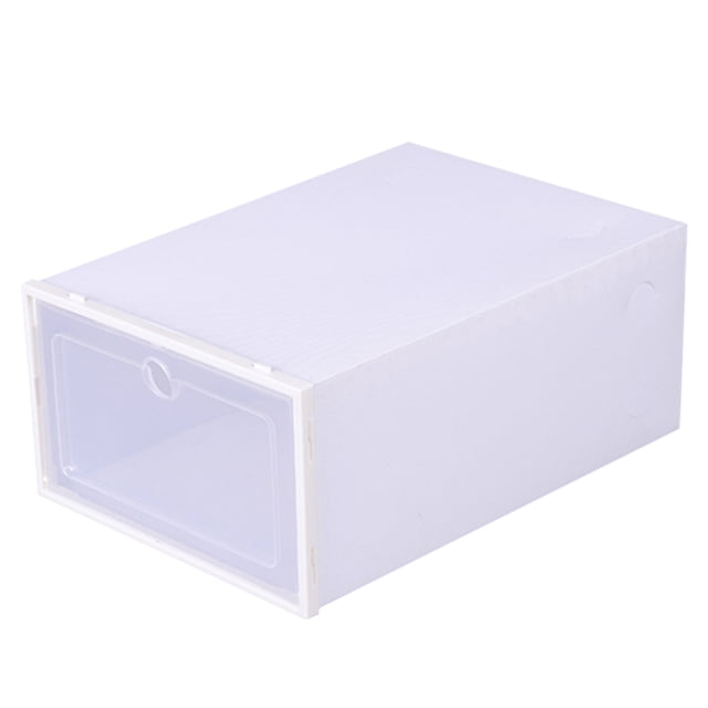Caja de zapatos, zapatero de plástico transparente / caja de almacenamiento de zapatos Abanopi blanco