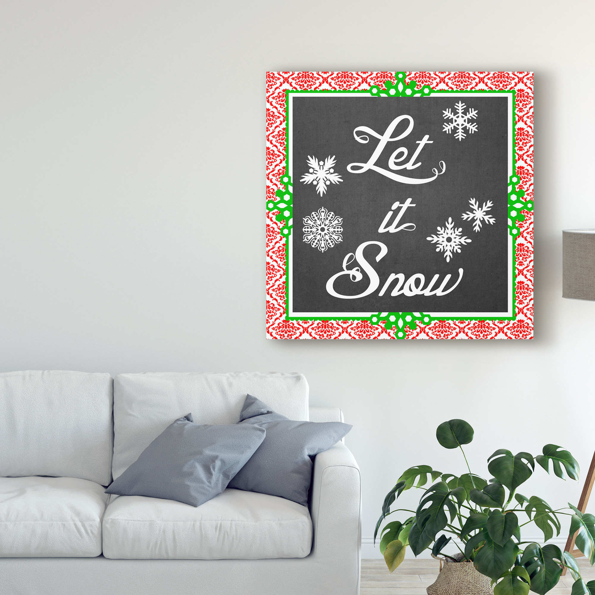 Trademark Fine Art 'Let it Snow Type II' Canvas Art by June Erica Vess