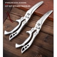 thumbnail image 3 of Kitchen Multifunctional Scissors Stainless Steel Chicken Bone Cleaver Knife Meat Fruit Boning Fish Scissors Scale Clean Scissors, 3 of 8