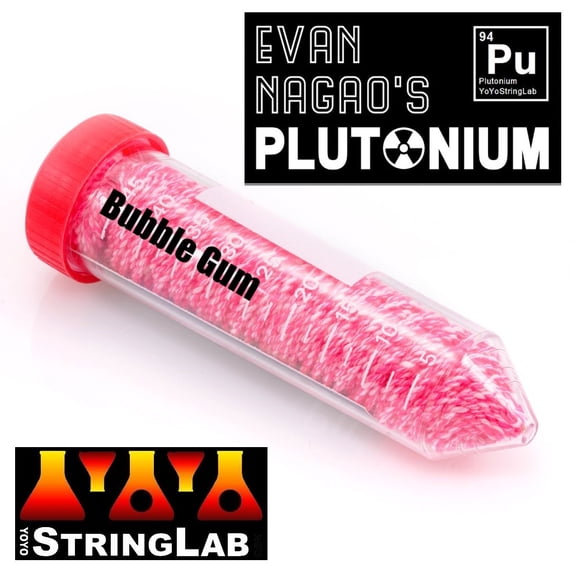 YoYo String Lab - Plutonium Yo-Yo String - Evan Nagao Collaboration - 10 Pk (Bubble Gum (Light Pink/White))