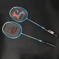 thumbnail image 2 of Badminton Racket, 1 Pair Badminton Racket, Compact Comfortable Wear-Resistant Students For Amateur Class Teachers Family Entertainment, 2 of 8