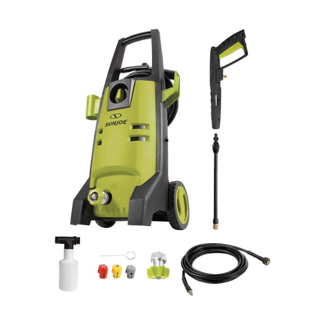 Sun Joe SPX2003 2000 PSI Max Electric Pressure Washer w/Quick Change Lance, 3 Included Tips, Foam Cannon [REMANUFACTURED] (Sun Joe Green)