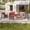 Red, variant on ACEGOSES 5-Piece Patio Sofa Set Gray Rattan Outdoor Furniture Set Three-Seat Sofa Ottomans Suiting Backyard, Poolside and Patio,Gray