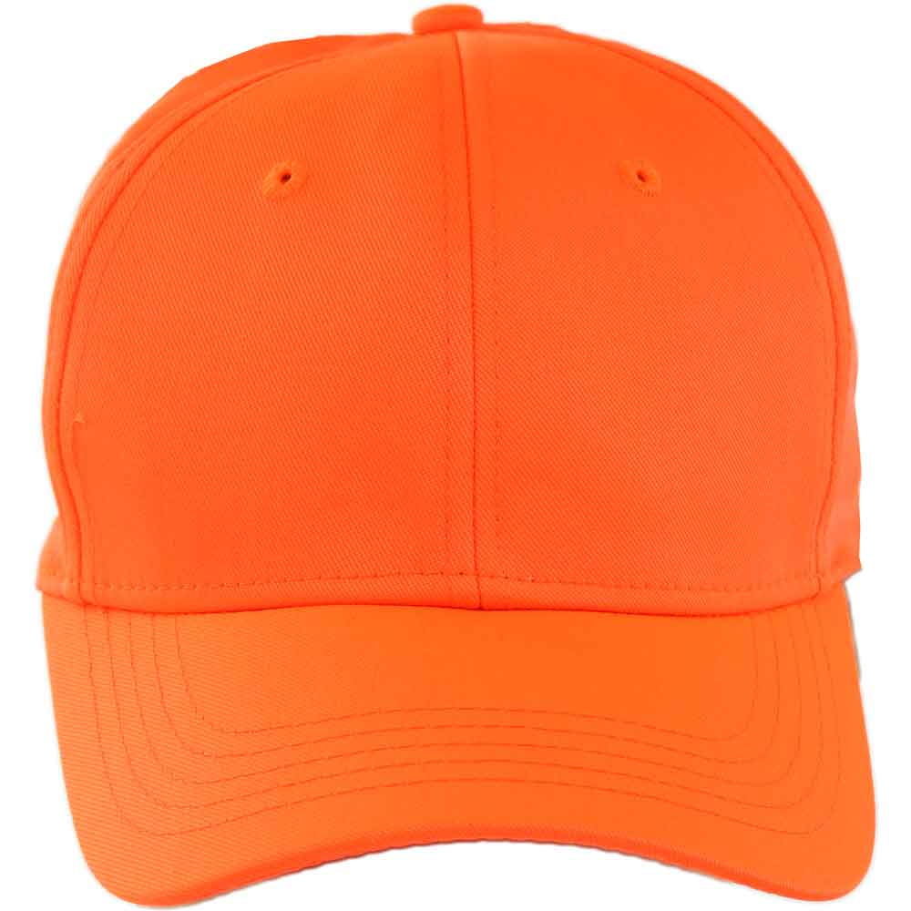 blaze orange baseball cap