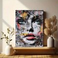 thumbnail image 6 of Abstract Woman Portrait Decorative Painting/Canvas Art， Suitable for Living Room， Bedroom， Office， Hotel， Studio， Gallery， Apartment， Dining Room Decoration 168, 6 of 8