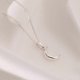 thumbnail image 3 of Necklace, chain with moon pendant, sterling silver, dimensions: 15 x 4 mm, gift box, 3 of 4