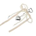 thumbnail image 5 of Unique Bargains 1 Pc Handbag Charms Keychains Ribbon Bow Heart Bag Accessories Champagne, 5 of 5