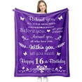 thumbnail image 1 of LHSHID 16 Year Old Girl Birthday Gift Ideas Sweet 16 Gifts Blanket 40"x50", 1 of 7