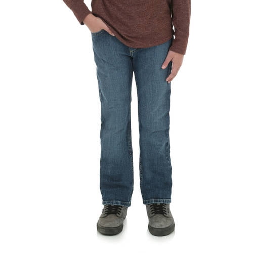 Wrangler - Wrangler Advanced Comfort Slim Straight Jeans (Little Boys, Big Boys, Husky, & Slim