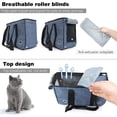 thumbnail image 2 of Bolsa de transporte transpirable y plegable para perros, bolsa de transporte portátil para gatos con correas para hombros, carrete sellado para vehículos de transporte para mascotas con persianas m Zefei Wu 9024735025269, 2 of 5