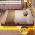 thumbnail image 6 of Kicode Full Size Metal Floating Platform Bed Frame with LED Lights Solid and stable Easy Assembly, 6 of 7