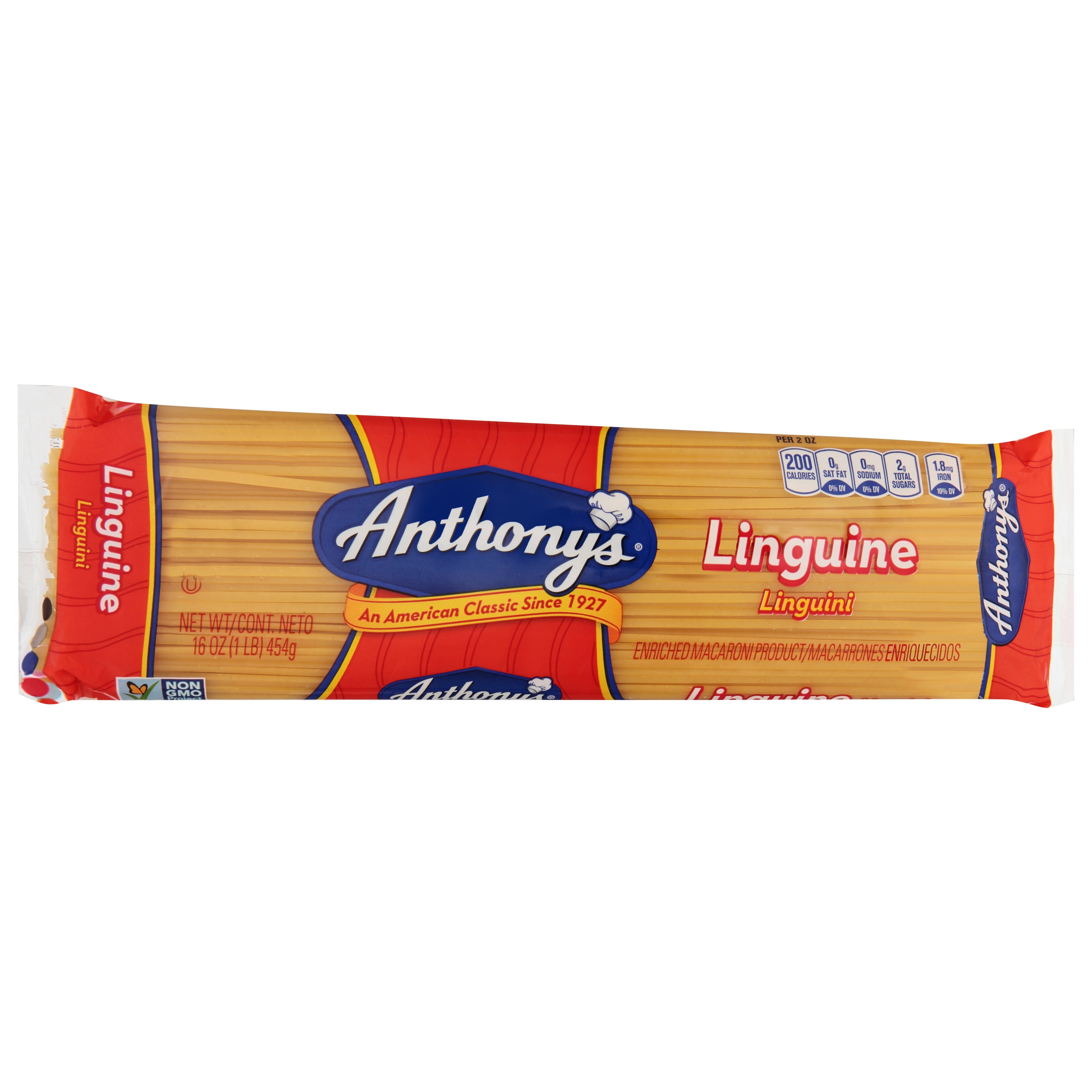 (4 pack) Anthony's Linguine Pasta, 16 oz