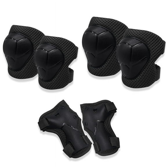 black High Density Children Kids Knee Pads Bike Skateboard Skating Cycling Protection Elbow Guard Scooter Children Protector