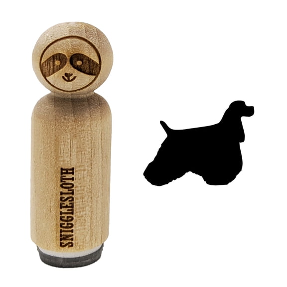 American Cocker Spaniel Dog Solid Rubber Stamp for Scrapbooking Crafting Stamping - Medium 1 Inch