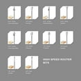 thumbnail image 4 of SPTA 10Pc HSS Router Carbide Engraving Bits & 10Pcs Router Bit 1/8"(3mm) Shank for Rotary Tools for DIY Woodworking, Carving, Engraving, Drilling, 4 of 5