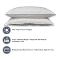 thumbnail image 2 of Pillowtex Firm Premium Polyester Standard Pillow Set of 4, 2 of 7