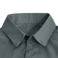 thumbnail image 5 of Eryao Men's Fishing Shirts Short Sleeve Casual Stretch Regular Fit Shirt Summer Button Down Work Shirts with Two Pockets Gray,L, 5 of 6