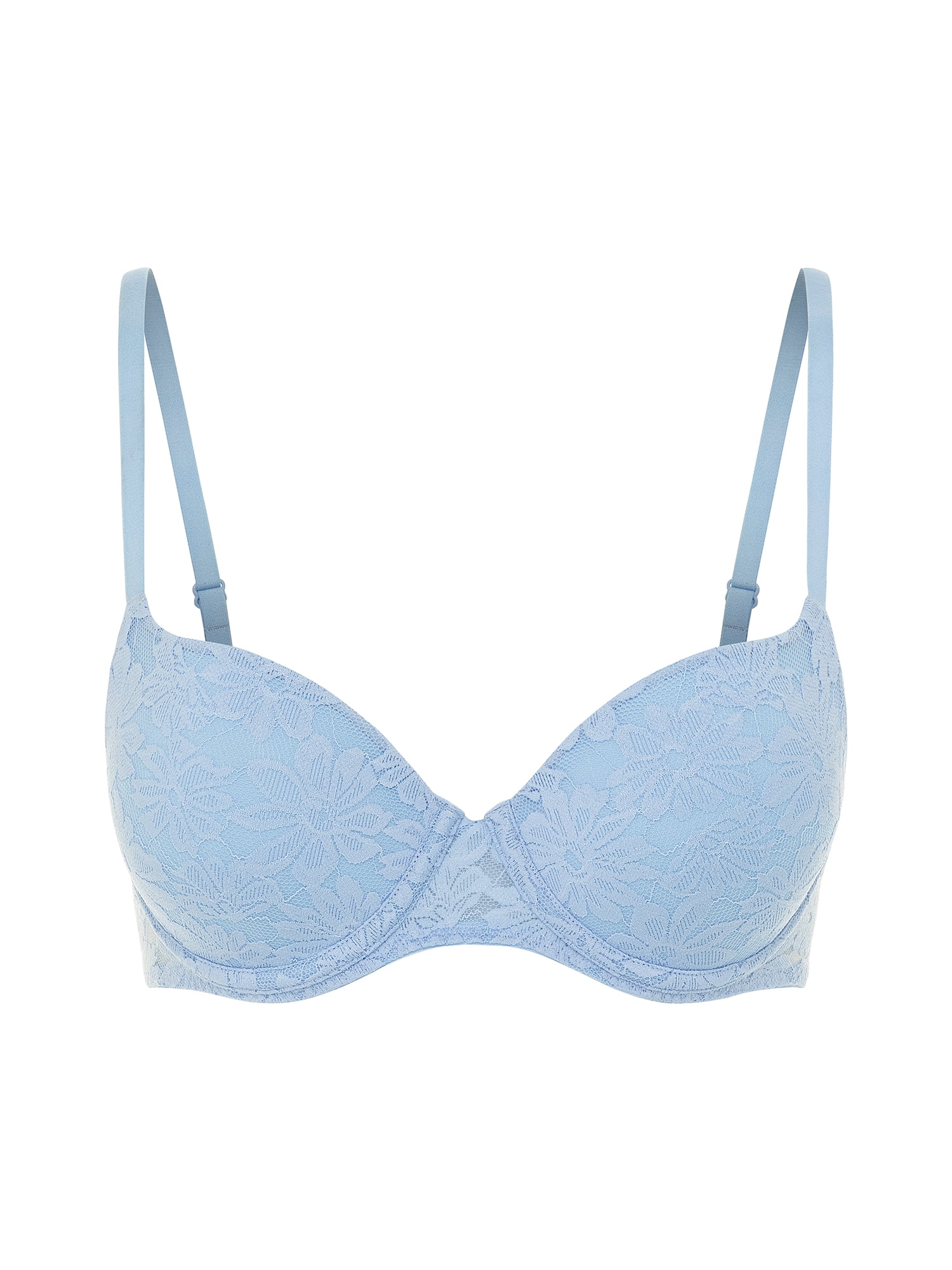 No Boundaries Women's All Over Lace Push Up Bra with Sugarcup, Sizes 34A-40DD