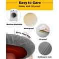 thumbnail image 3 of nqOlkjepod Yellow Gray Ombre Round Tablecloth, Fitted Table Cover with Elastic for 55"-60" Round Tables, Abstract Modern Art Gradient Table Cloth Outdoor Indoor Dinning Party Waterproof Tablecloths, 3 of 6