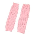thumbnail image 2 of CFMIURAN Leg Warmers for Women - Leg Warmers 80s Ribbed Knitted Long Socks for Party Sports Pink, 2 of 3