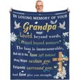 thumbnail image 1 of LHSHID Bereavement Gifts Sympathy Gift Blanket Flannel Soft and Comfortable Anti static Bed Sofa Blanket 50x60in, 1 of 5