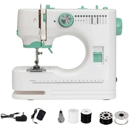 Compact Home Electric Sewing Machine, 12 Built-In Stitch Patterns, Led Lighting Function, Electric Portable Sewing Machine, Dual-Speed Control, One-Touch Reverse Stitch, With Sewings Kits