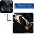 thumbnail image 5 of Crow Soft Comfortable Furry Printed Car Armrest Cover Pad 12.5x8.2 Inch, 5 of 6