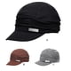 thumbnail image 3 of Guardurnaity Gorros de boina para mujer, gorros con estilo, gorros informales con estilo, gorro octogonal clásico, boinas plisadas con visera, ropa Sombreros Negro, 3 of 6