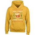 thumbnail image 2 of Unisex Christmas Here Comes Santa Floss Printed Design Hoodie Long Sleeve Sweatshirt Soft and Comfy Hoodie, Lightweight Hoodie Gold Sweater 3X-Large, 2 of 3
