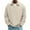 #054-Khaki, variant on Donemore Men's Solid Color Long Sleeve Turn-Down Collar Knitted Pullover Sweater Breathable Casual Versatile