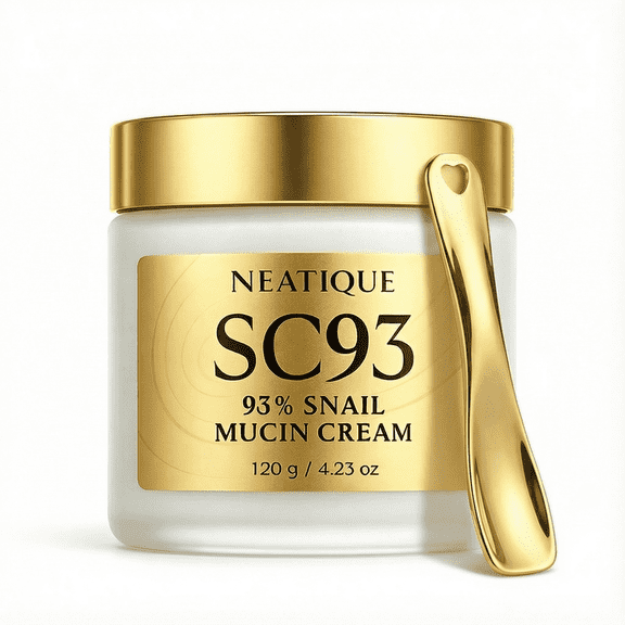Snail Mucin Cream 93% for Skin Care, Intense Hydration & Dryness, Snail Mucin Moisturizer 120g, Natural Snail Secretion Filtrate & Non-GMO, Fast Absorbing & Non-Sticky, 4.23oz